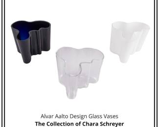 Alvar Aalto Design Glass Vases