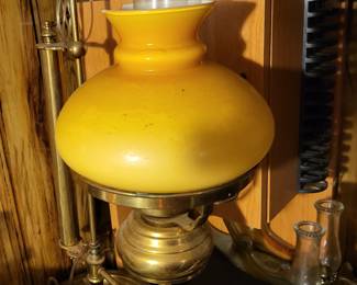 antique brass lamp