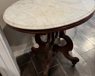 Marble topped table