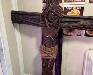 THE MOST STUNNING JESUS ON THE CROSS made from cedar by Keith