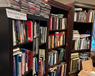 BOOKS BOOKS MORE BOOKS. CDS.