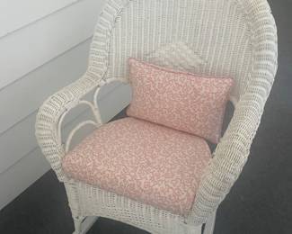 Wicker rocker