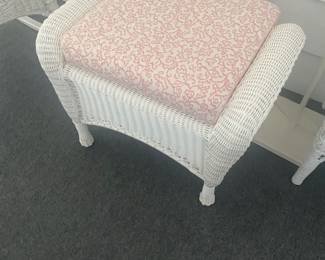 Wicker ottoman