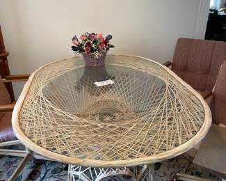 Patio table & 4 chairs separate or with chairs