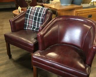 barrel back club chairs on casters