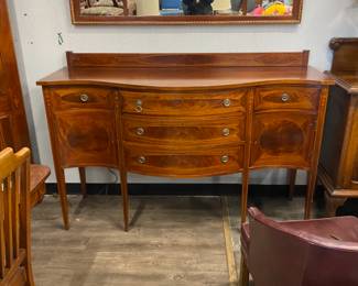 gorgeous crotch maple federal style hipplewhite server