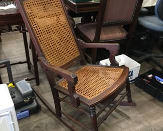 caned rocker