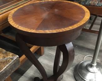 inlaid side table