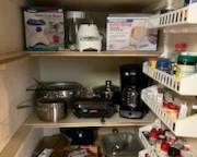 pantry full of small appliances