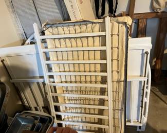 White baby bed