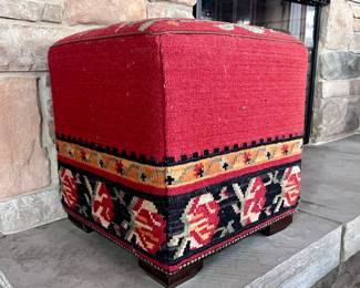 Kilim Tapestry Ottoman