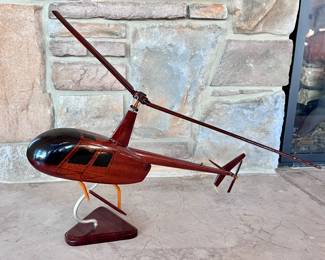 Wooden Model Helicopter