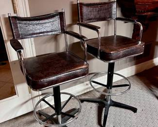 Mid century, modern barstools