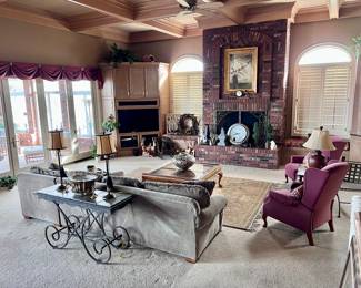 Sectional Sofa, Chairs, Sofa Table and Décor 