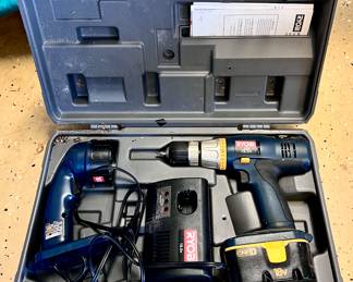 Ryobi Drill and Flashlight Power Tools Set
