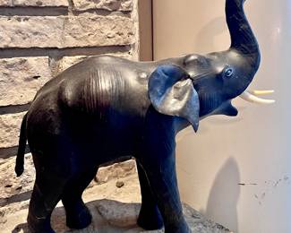 Leather Wrapped Elephant