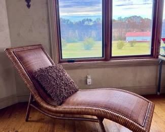 Palecek Woven Chaise Lounge