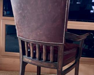 Leather Studded Dining Chair