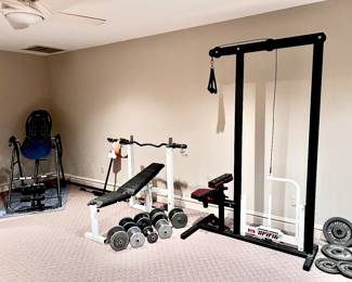 Work Out Equipment, Exercise / Fitness, Weight Bench, Dumbbells and Home Gym