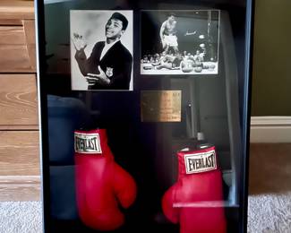 Autographed / Signed Muhammad Ali Boxing Gloves with COA and Photos