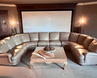 Leather Sectional Sofa 