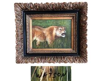Signed Animal Painting
