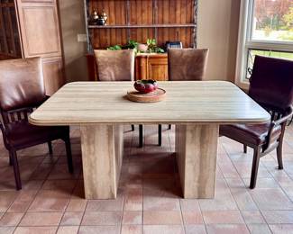 Travertine Dining Table 
