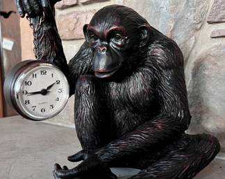 Monkey Clock Statue