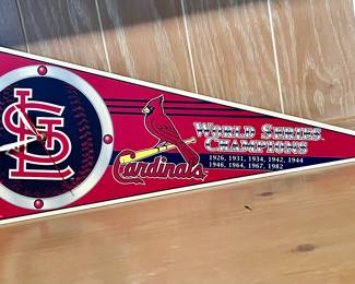 St. Louis Cardinals Baseball Clock
