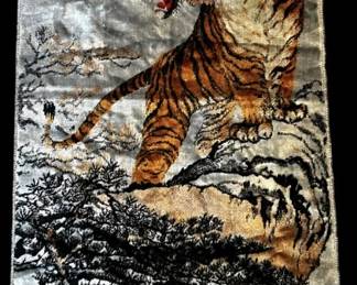 Tiger Velveteen Tapestry
