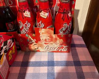 Selection of Coke, bottles and cartons