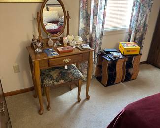 Vanity and stool