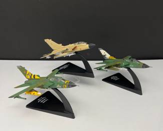 Three Die Cast Tornado German and Italian Fighter Jets