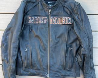 Harley Davidson Mens Leather Jacket  Large