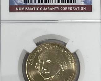 Seven 2007 Brilliant Uncirculated $1 Presidential Coins