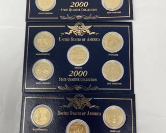 3 Sets of 2000 US State Quarters