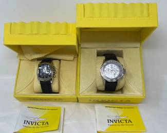 Two Invicta Watches Lupah  Chronograph in Box
