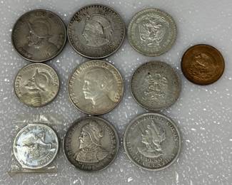 Latin American 19th and 20th Century Silver Coins MORE