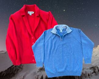 Ladies Vintage Lambswool Sweaters Size Medium