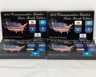 2005 and 2006 Commemorative Quarters Satin Finish