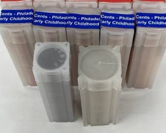 Penny Rolls 2009 to 1950s and Roll of State Quarters