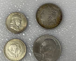 U.S. Silver Morgan and Ike Dollars and Half Dollars