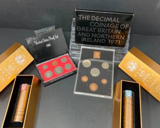 Two Uncirculated Rolls of US Coins Monroe, Madison