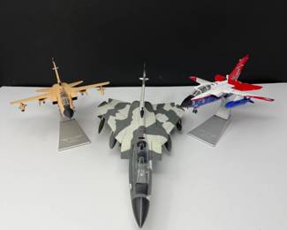 Three Die Cast Collectible Tornado Fighter Jets