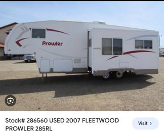 2007 fleetwood prowler 5th wheel trailer 
I will sell the trailer ahead of time if anyone is interested contact me. I’m asking 6,500
OBO thank you 