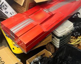 Wooden boat models electric with lots of extras 