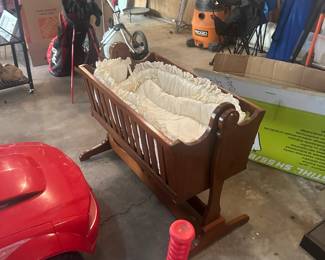 Vintage baby cradle 