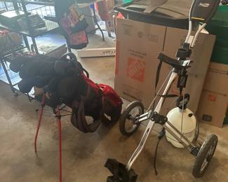 Golf clubs, bags, accessories 