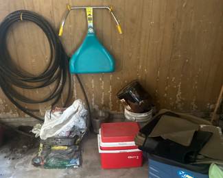 Coolers, vintage toys 