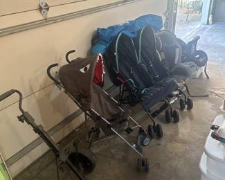 Baby strollers, car seats 